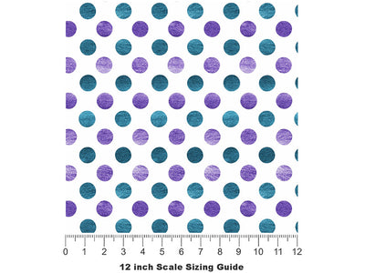Good Evening Polka Dot Vinyl Film Pattern Size 12 inch Scale~Rwraps Good Evening Polka Dot Sizing Chart~2