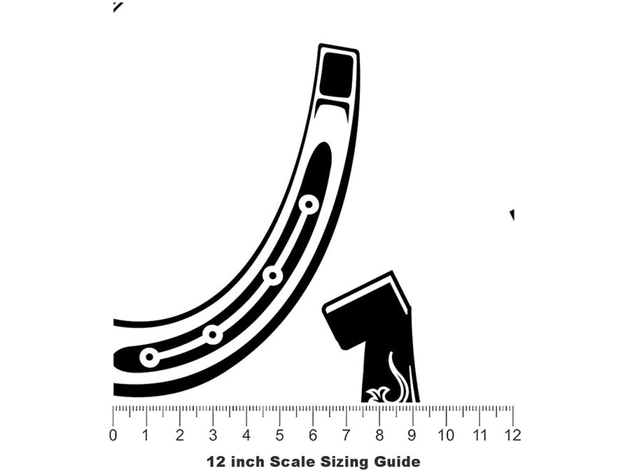 Good Luck Animal Vinyl Film Pattern Size 12 inch Scale~Rwraps Good Luck Animal Sizing Chart~2