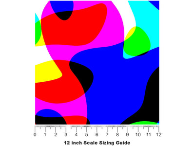 Good Trouble Retro Vinyl Film Pattern Size 12 inch Scale~Rwraps Good Trouble Retro Sizing Chart~2