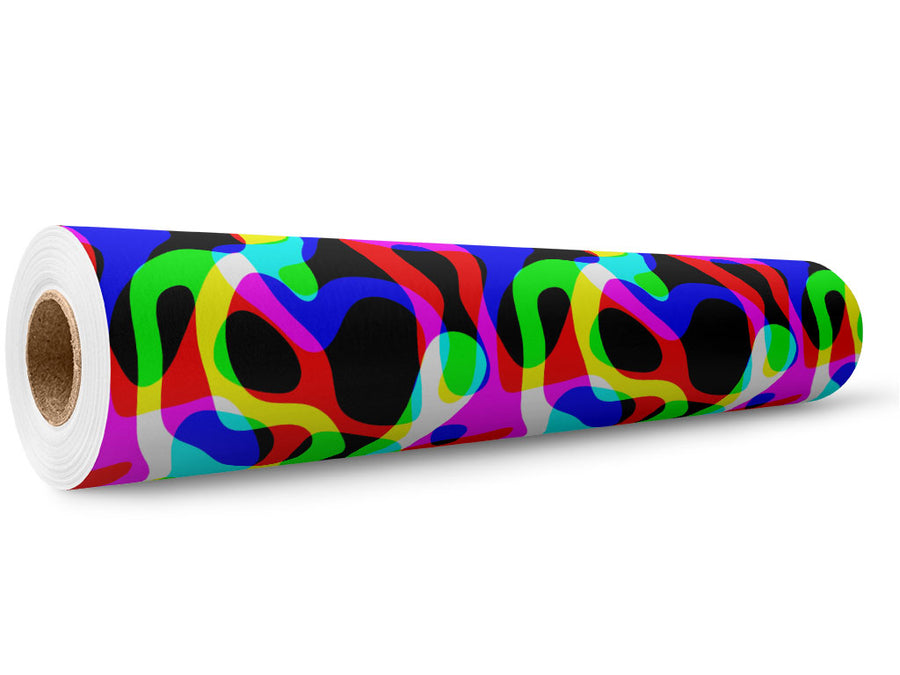 Good Trouble Retro Wrap Film Wholesale Roll~Rwraps Series 914 Digitally Printed Vinyl Roll~5