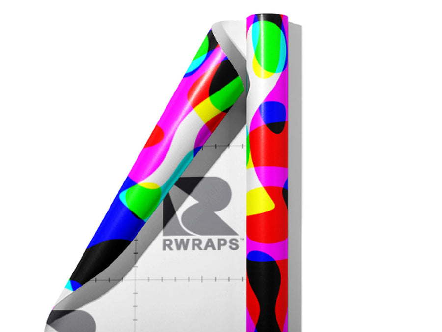 Good Trouble Retro Wrap Film Sheets~Rwraps Series 914 Good Trouble Retro Scrolled Sheet~3