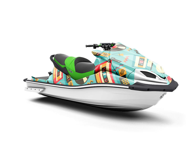 Goodbye 80s Retro Jet Ski Vinyl Customized Wrap