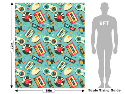 Goodbye 80s Retro Vehicle Wrap Scale~Rwraps Series 914 Goodbye 80s Retro Measurements~1