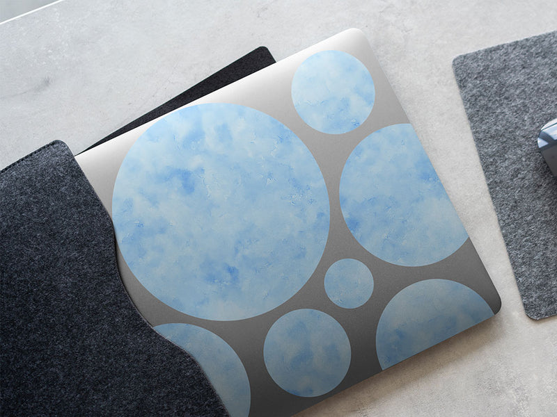 goodbye blue watercolor DIY Laptop Stickers