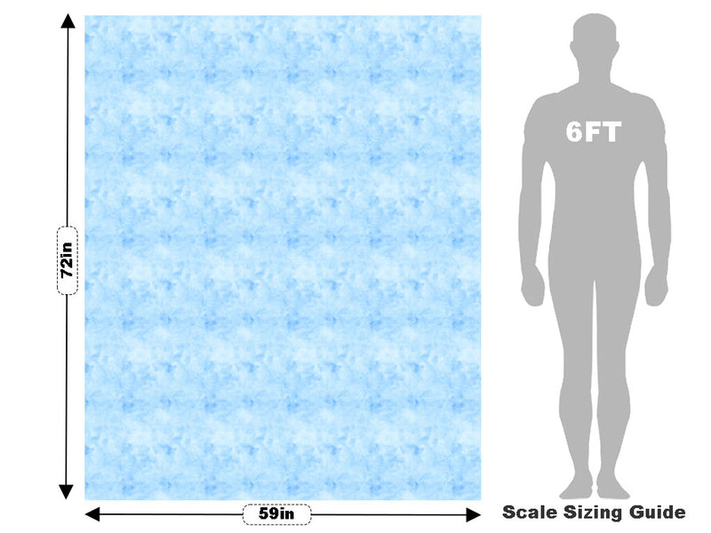 Goodbye Blue Watercolor Vehicle Wrap Scale~Rwraps Series 914 Goodbye Blue Watercolor Measurements~1
