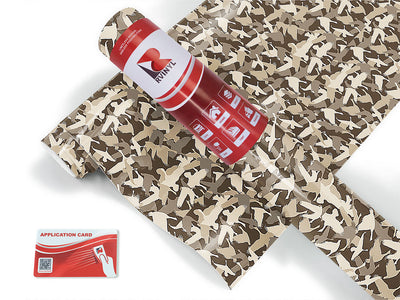 goose silhouette camouflage Craft Vinyl Roll