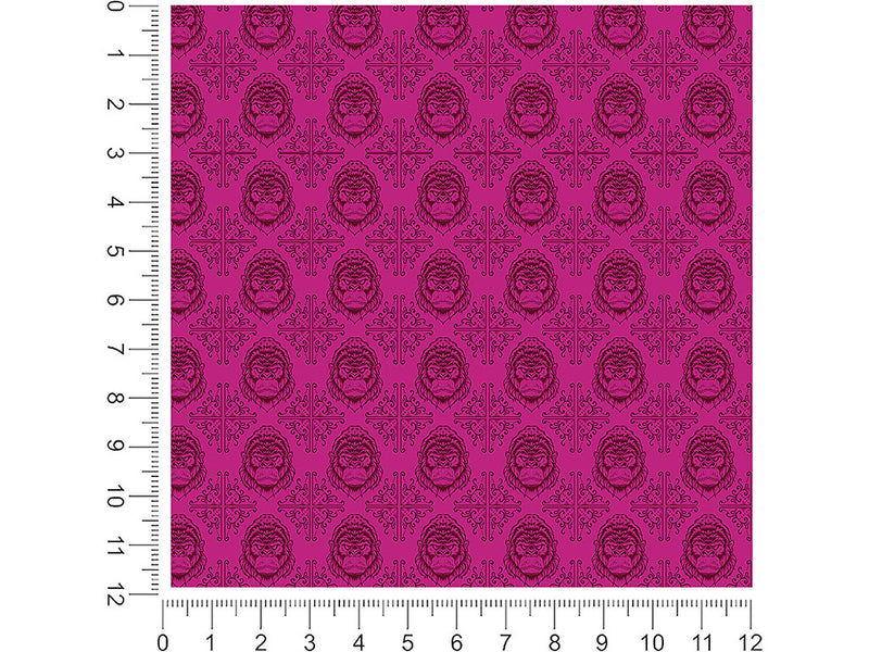 gorilla head pink animal 1ft x 1ft Craft Sheets