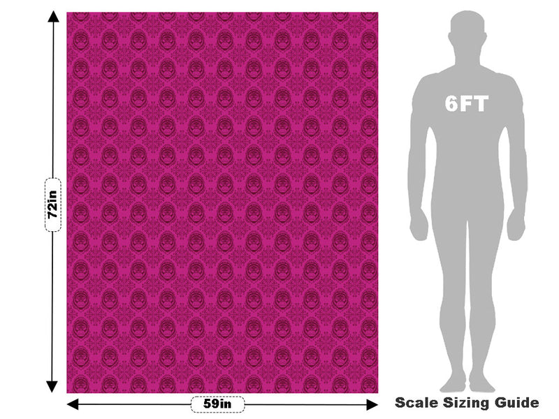 Gorilla Head Pink Primate Vehicle Wrap Scale~Rwraps Series 914 Gorilla Head Pink Primate Measurements~1
