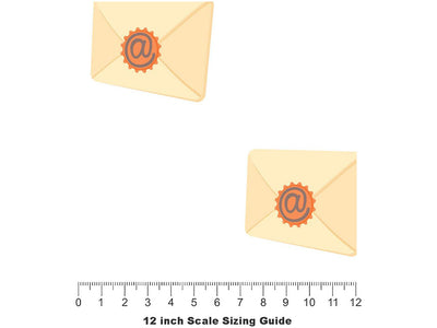 Got Mail Technology Vinyl Film Pattern Size 12 inch Scale~Rwraps Got Mail Technology Sizing Chart~3