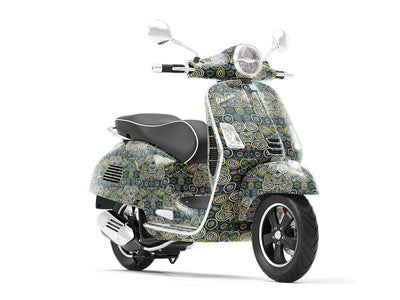 Gotham Nightmare Mosaic Vespa Scooter Wrap Film