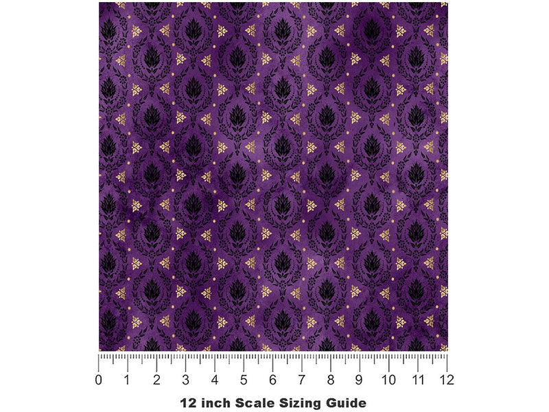 Gothic Evening Witch Vinyl Film Pattern Size 12 inch Scale~Rwraps Gothic Evening Witch Sizing Chart~2