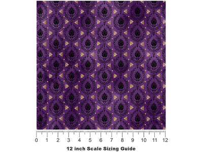 Gothic Evening Witch Vinyl Film Pattern Size 12 inch Scale~Rwraps Gothic Evening Witch Sizing Chart~2