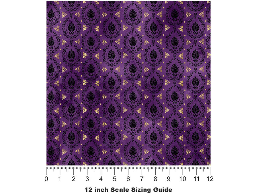 Gothic Evening Witch Vinyl Film Pattern Size 12 inch Scale~Rwraps Gothic Evening Witch Sizing Chart~2