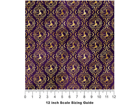 Gothic Sisters Witch Vinyl Film Pattern Size 12 inch Scale~Rwraps Gothic Sisters Witch Sizing Chart~2