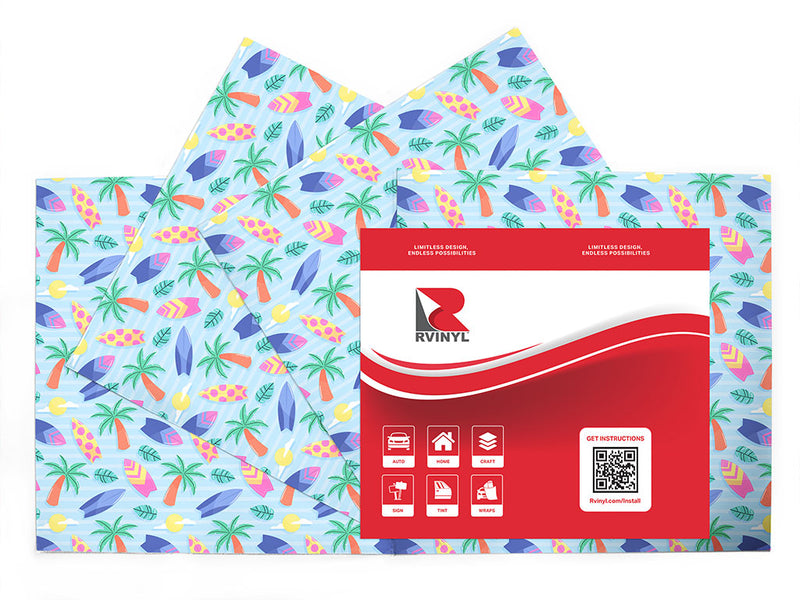 grab your board summertime Craft Vinyl Sheet Pack