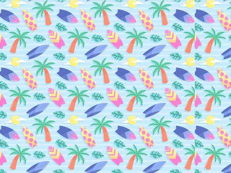 Grab Your Board Summertime Vinyl Wrap Pattern~Rwraps Series 914 Digitally Printed Vinyl Wrap~0