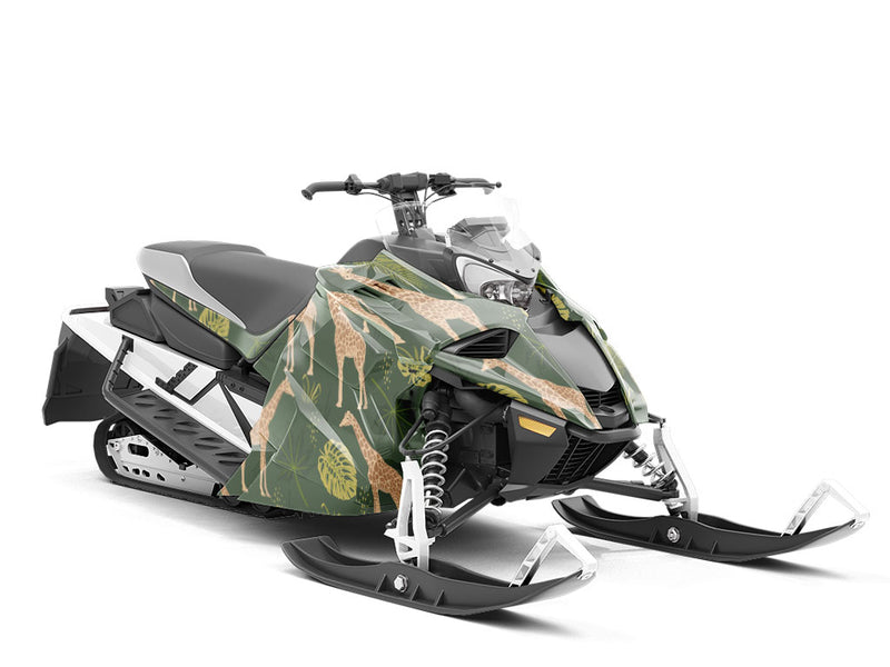 Graceful Grazers Animal Custom Wrapped Snowmobile