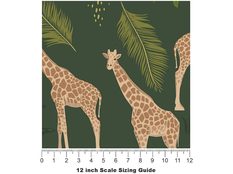 Graceful Grazers Animal Vinyl Film Pattern Size 12 inch Scale~Rwraps Graceful Grazers Animal Sizing Chart~2