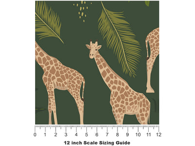 Graceful Grazers Animal Vinyl Film Pattern Size 12 inch Scale~Rwraps Graceful Grazers Animal Sizing Chart~2