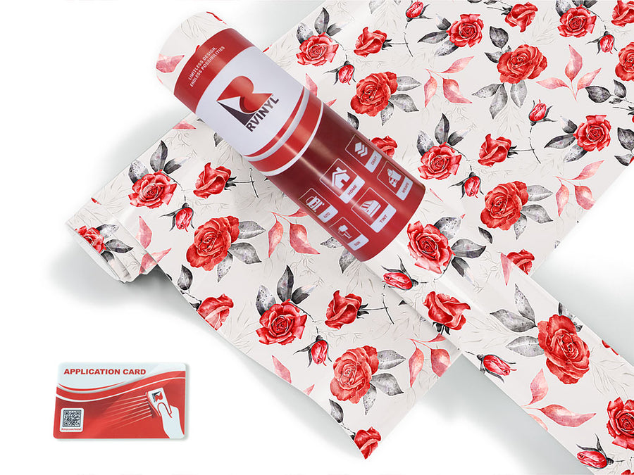 graceful rose floral Craft Vinyl Roll