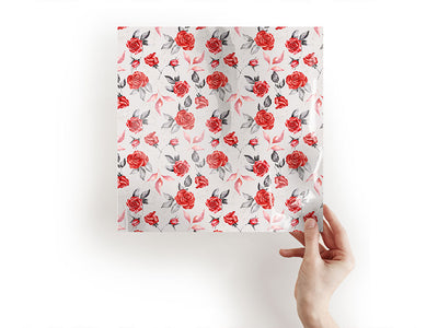 graceful rose floral Craft Sheets