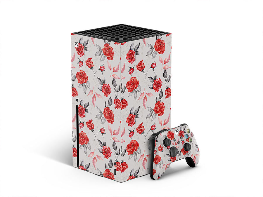 graceful rose floral XBOX DIY Decal