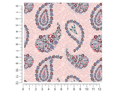 gracious flowers paisley 1ft x 1ft Craft Sheets