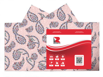 gracious flowers paisley Craft Vinyl Sheet Pack