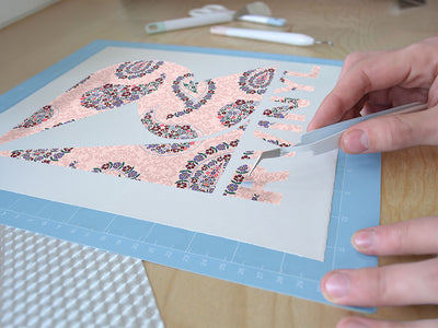 gracious flowers paisley Easy Weed Craft Vinyl