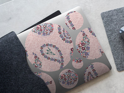 gracious flowers paisley DIY Laptop Stickers