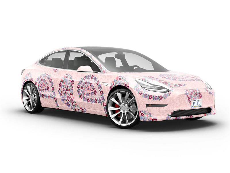 Gracious Flowers Paisley Vehicle Vinyl Wrap