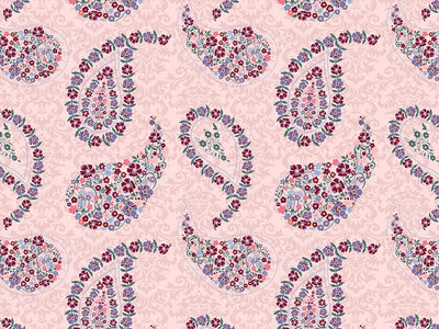 Gracious Flowers Paisley Vinyl Wrap Pattern~Rwraps Series 914 Digitally Printed Vinyl Wrap~0