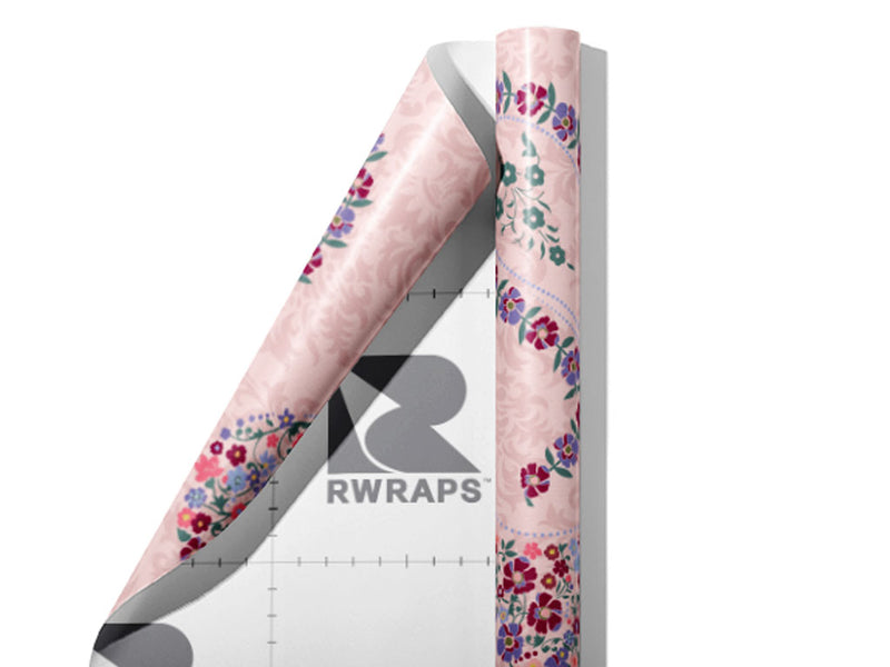 Gracious Flowers Paisley Wrap Film Sheets~Rwraps Series 914 Gracious Flowers Paisley Scrolled Sheet~3