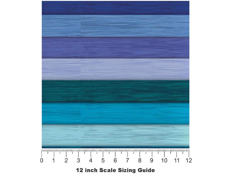 Gradient  Wood Plank Vinyl Film Pattern Size 12 inch Scale~Rwraps Gradient  Wood Plank Sizing Chart~3