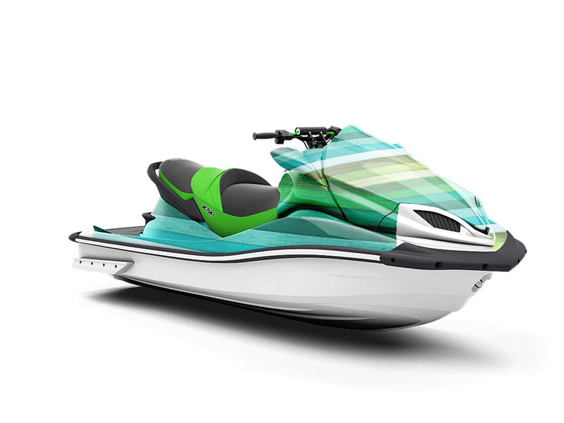 Gradient  Wood Plank Jet Ski Vinyl Customized Wrap