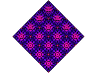 Gradient Lotus Art Deco Vinyl Wrap Pattern