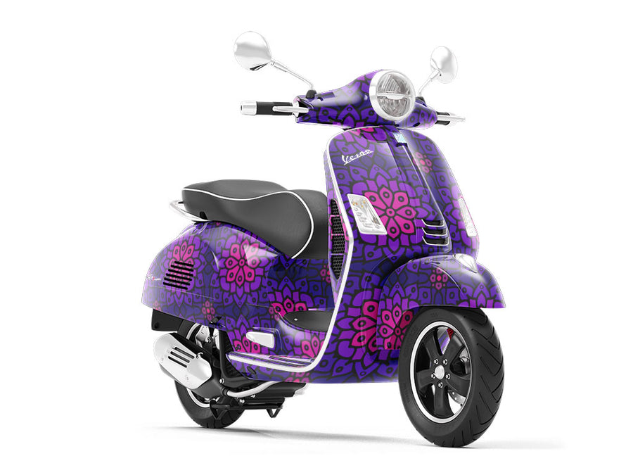 Gradient Lotus Art Deco Vespa Scooter Wrap Film