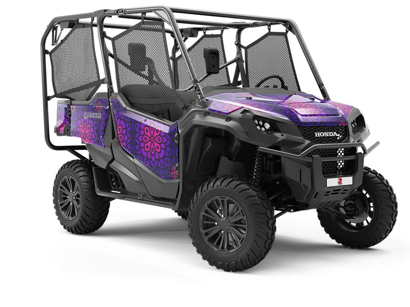 Gradient Lotus Art Deco Utility Vehicle Vinyl Wrap
