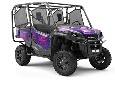 Gradient Lotus Art Deco Utility Vehicle Vinyl Wrap