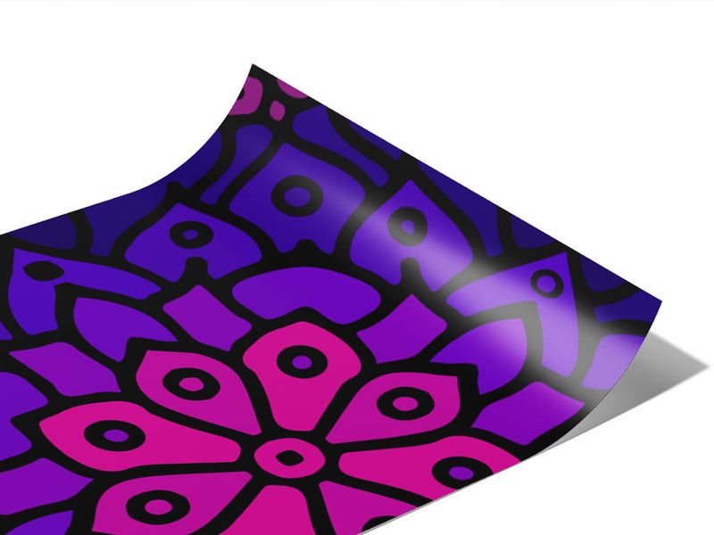 Gradient Lotus Art Deco Vinyl Wraps~Rwraps Series 914 Digitally Printed Vinyl Wrap~0