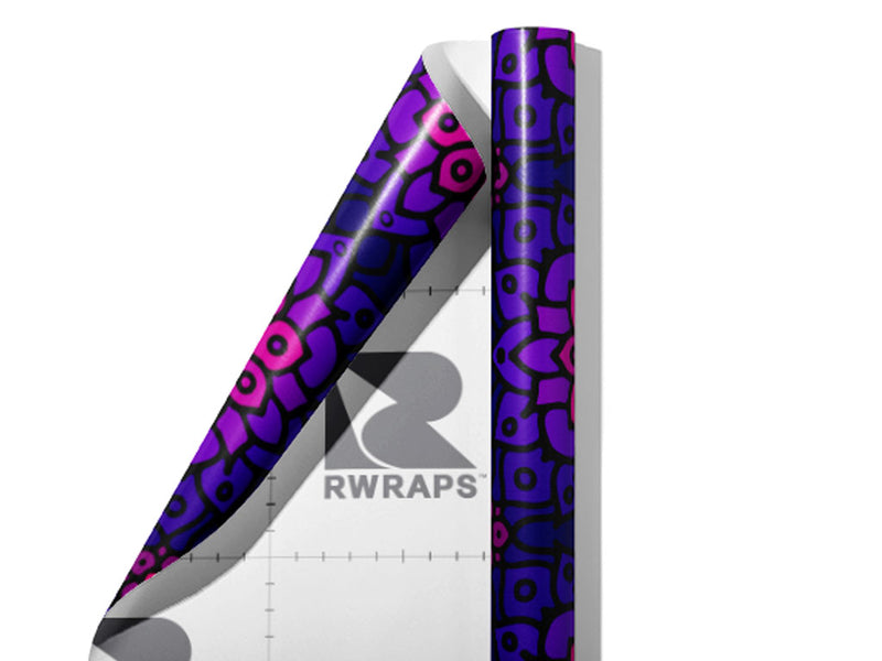 Gradient Lotus Art Deco Wrap Film Sheets~Rwraps Series 914 Gradient Lotus Art Deco Scrolled Sheet~3