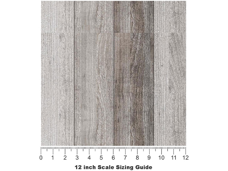 Gradient  Wood Plank Vinyl Film Pattern Size 12 inch Scale~Rwraps Gradient  Wood Plank Sizing Chart~3