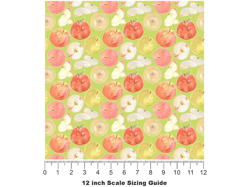 Grand Gala Fruit Vinyl Film Pattern Size 12 inch Scale~Rwraps Grand Gala Fruit Sizing Chart~2