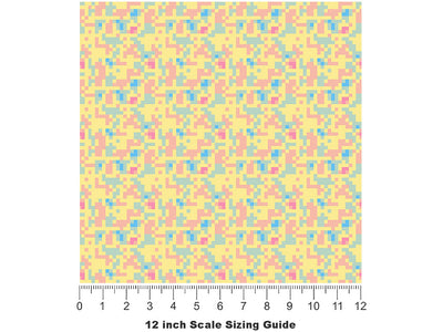 Granny Chair Pixel Vinyl Film Pattern Size 12 inch Scale~Rwraps Granny Chair Pixel Sizing Chart~2