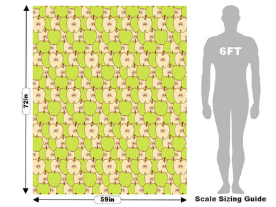 Granny Smith Fruit Vehicle Wrap Scale~Rwraps Series 914 Granny Smith Fruit Measurements~1