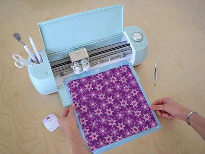 grape cone snowflake Cricut Compatible Vinyl