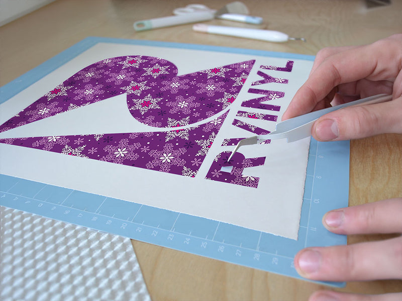 grape cone snowflake Easy Weed Craft Vinyl