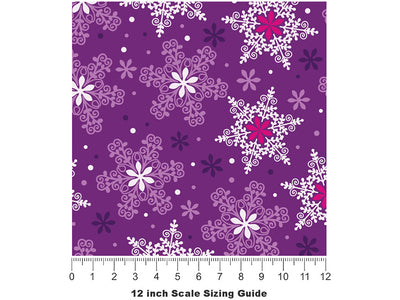 Grape Cone Snow Vinyl Film Pattern Size 12 inch Scale~Rwraps Grape Cone Snow Sizing Chart~2