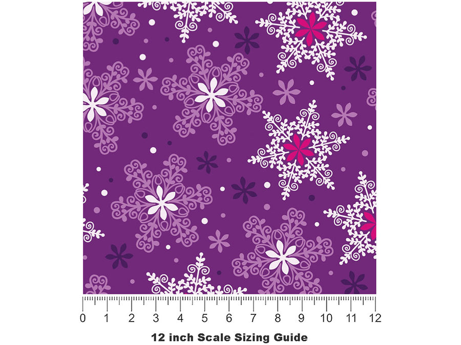Grape Cone Snow Vinyl Film Pattern Size 12 inch Scale~Rwraps Grape Cone Snow Sizing Chart~2