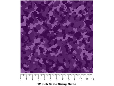 Grape ERDL Camouflage Vinyl Film Pattern Size 12 inch Scale~Rwraps Grape ERDL Camouflage Sizing Chart~3